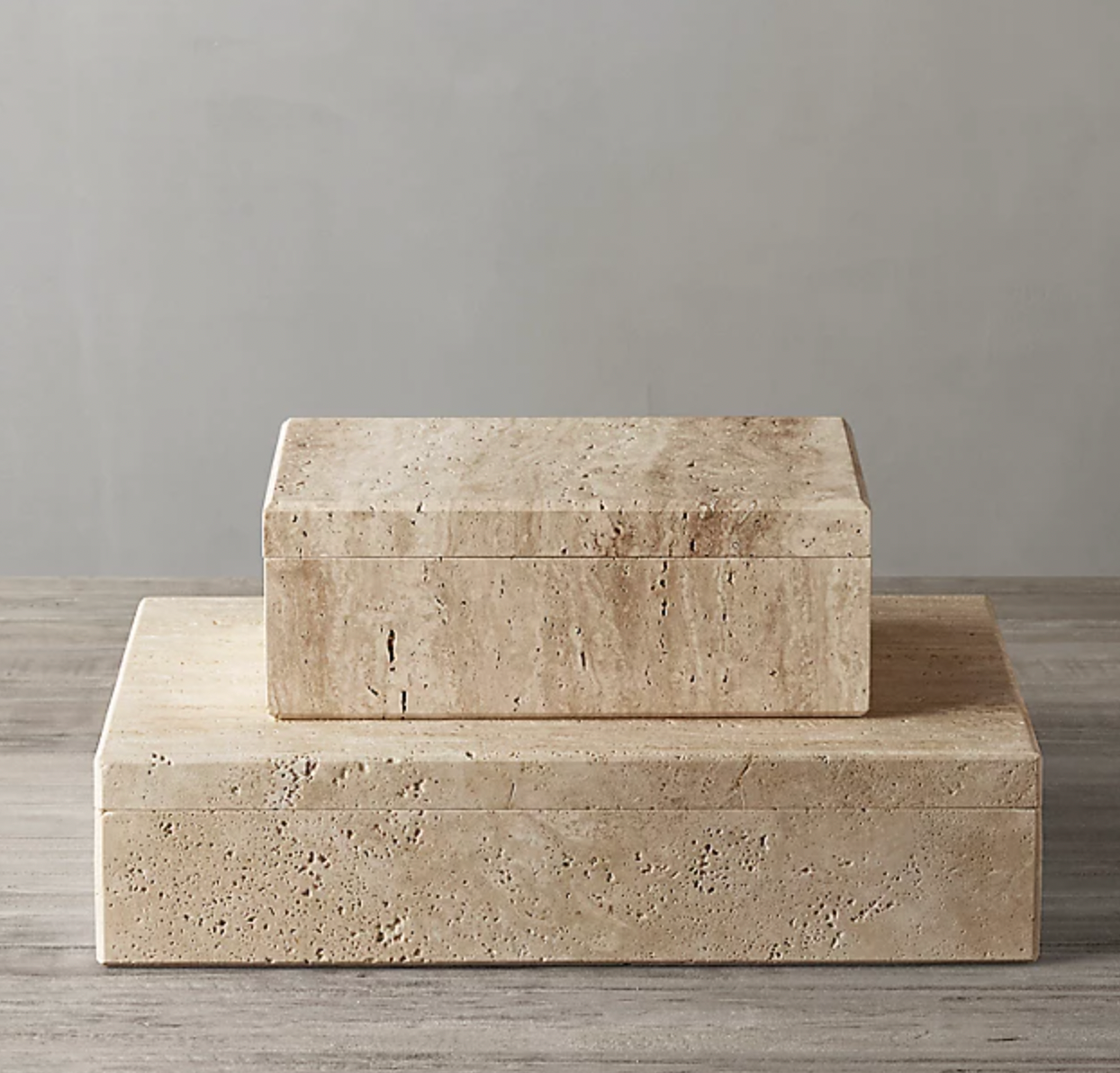 Travertine Rectangular Box