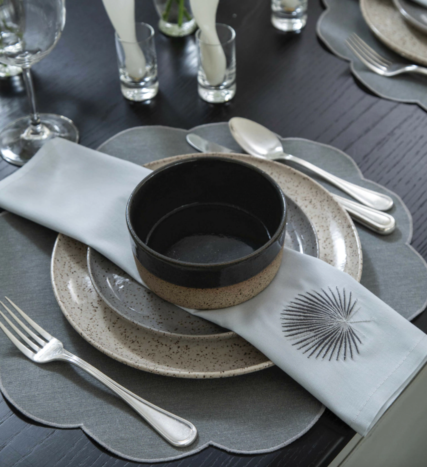 Placemat Luna Grey