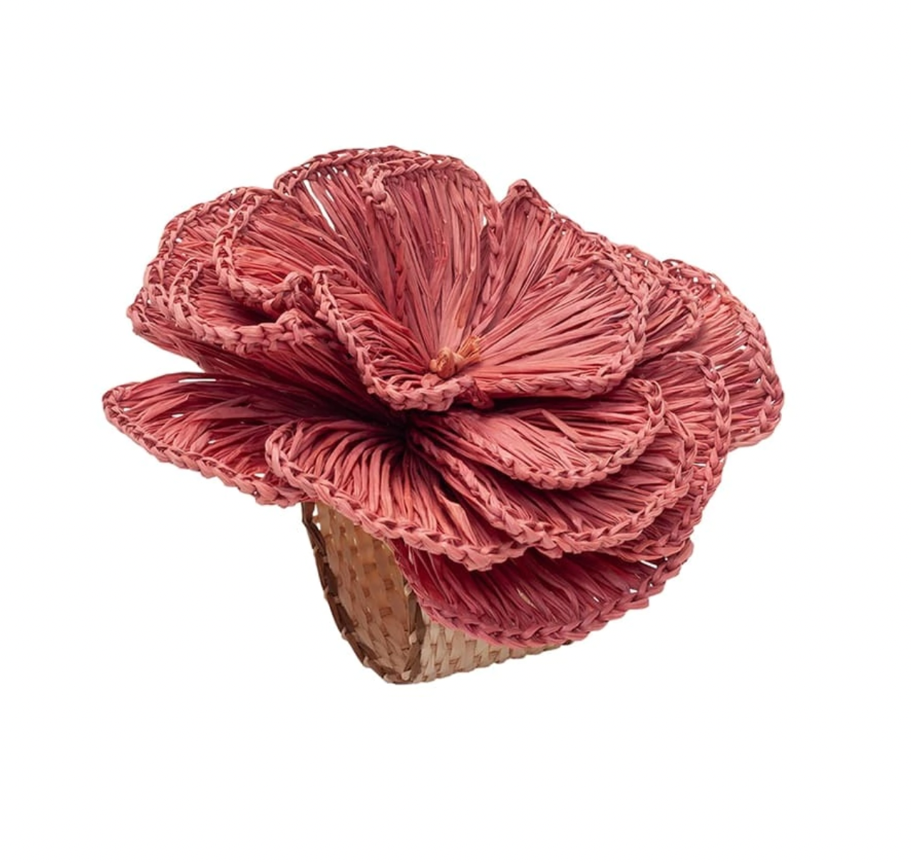 Napkin Ring Flower Pink