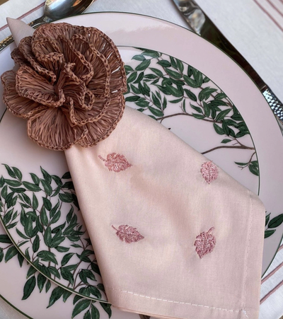 Napkin Ring Flower Pink