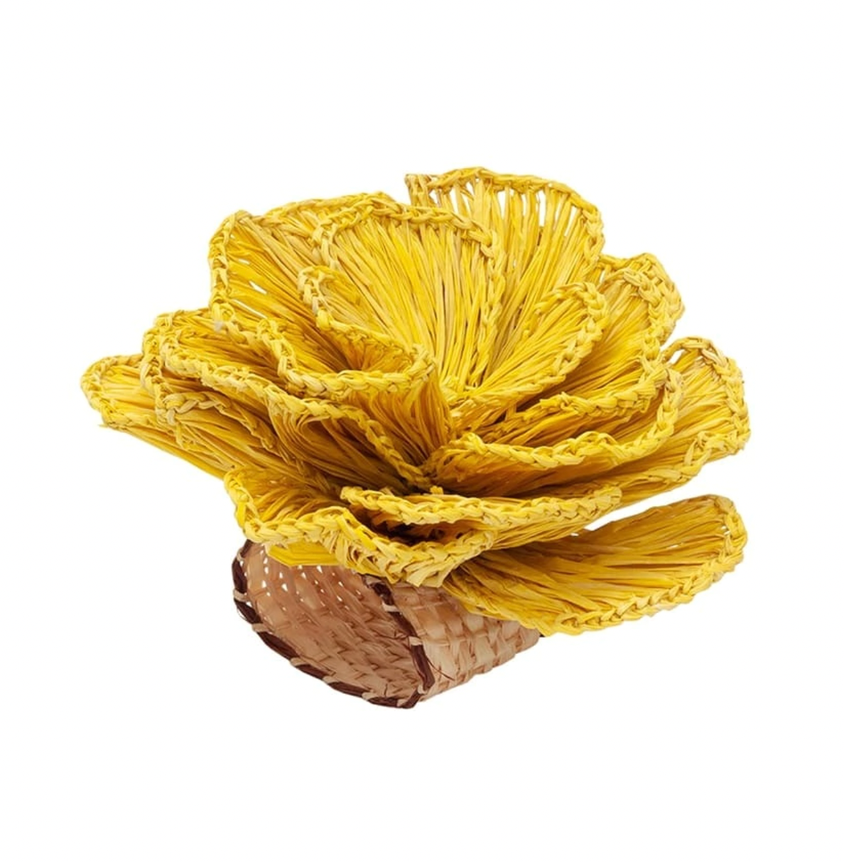 Napkin Ring Flower Yellow