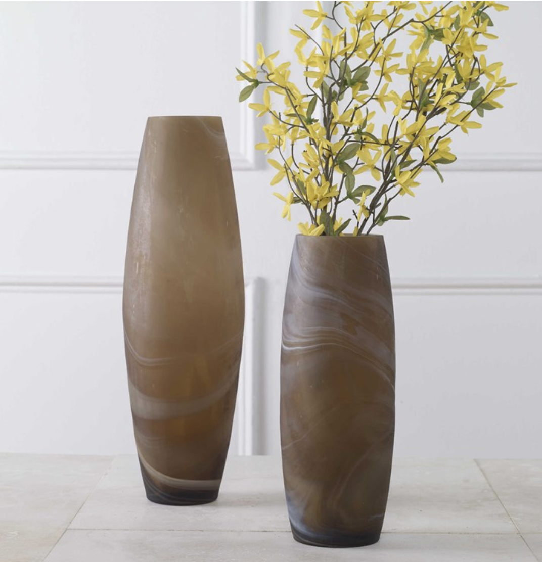 Delicate Swirl Vases
