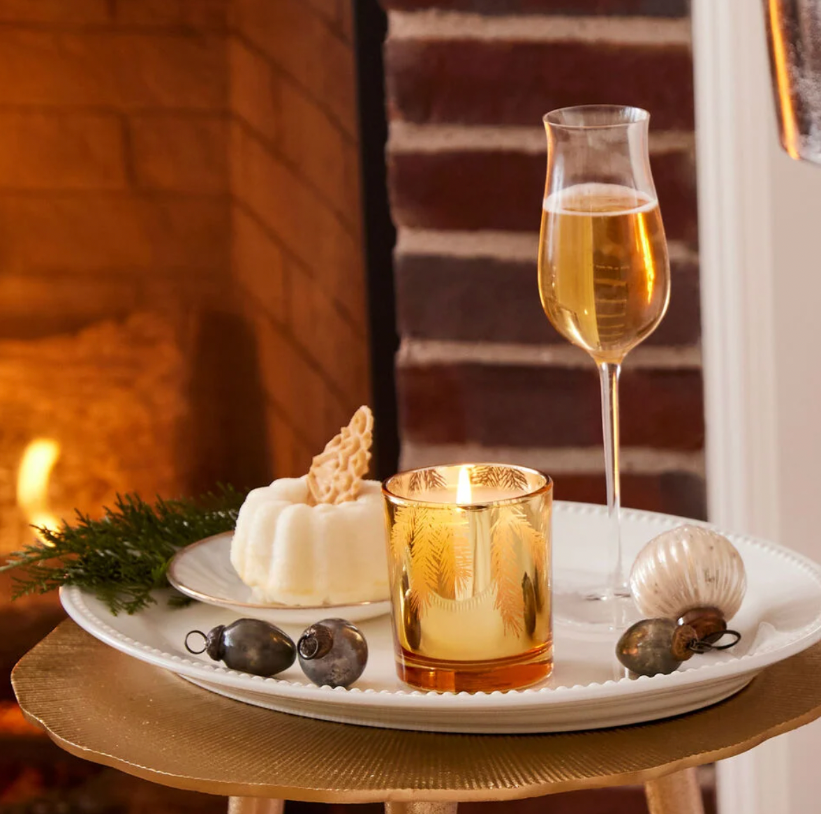 Frasier Fir Gilded Gold Poured Candle