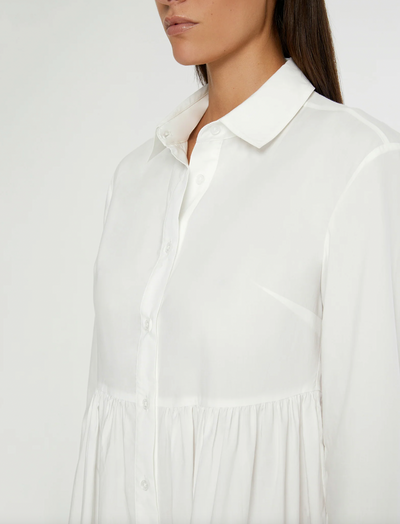 Maxi Shirt Dress White