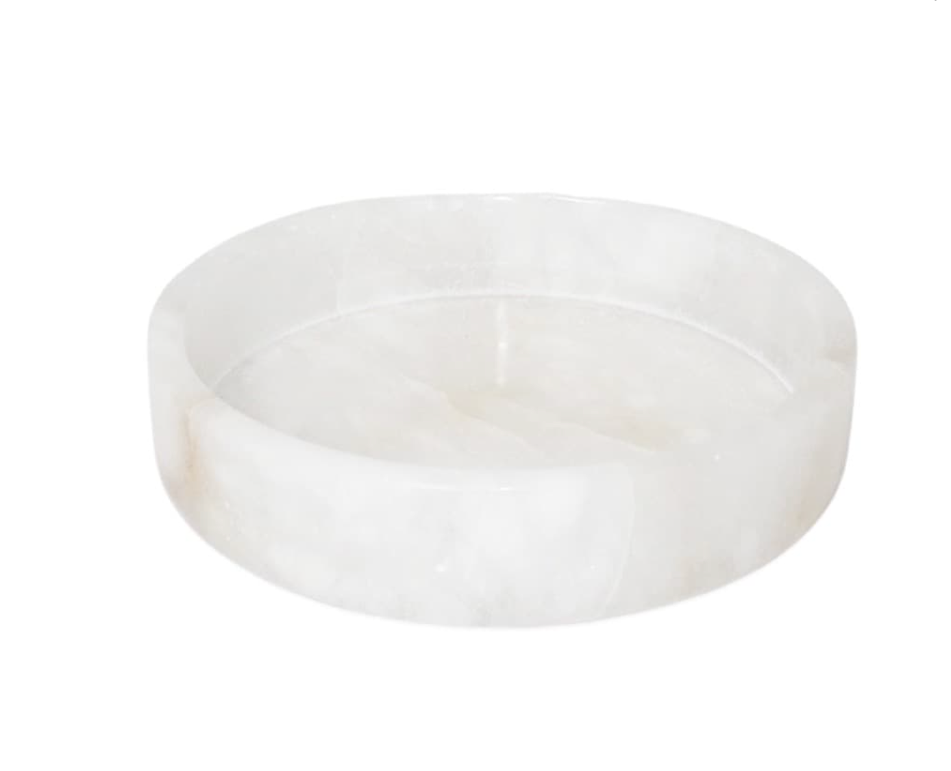 White Mable Footed Tray