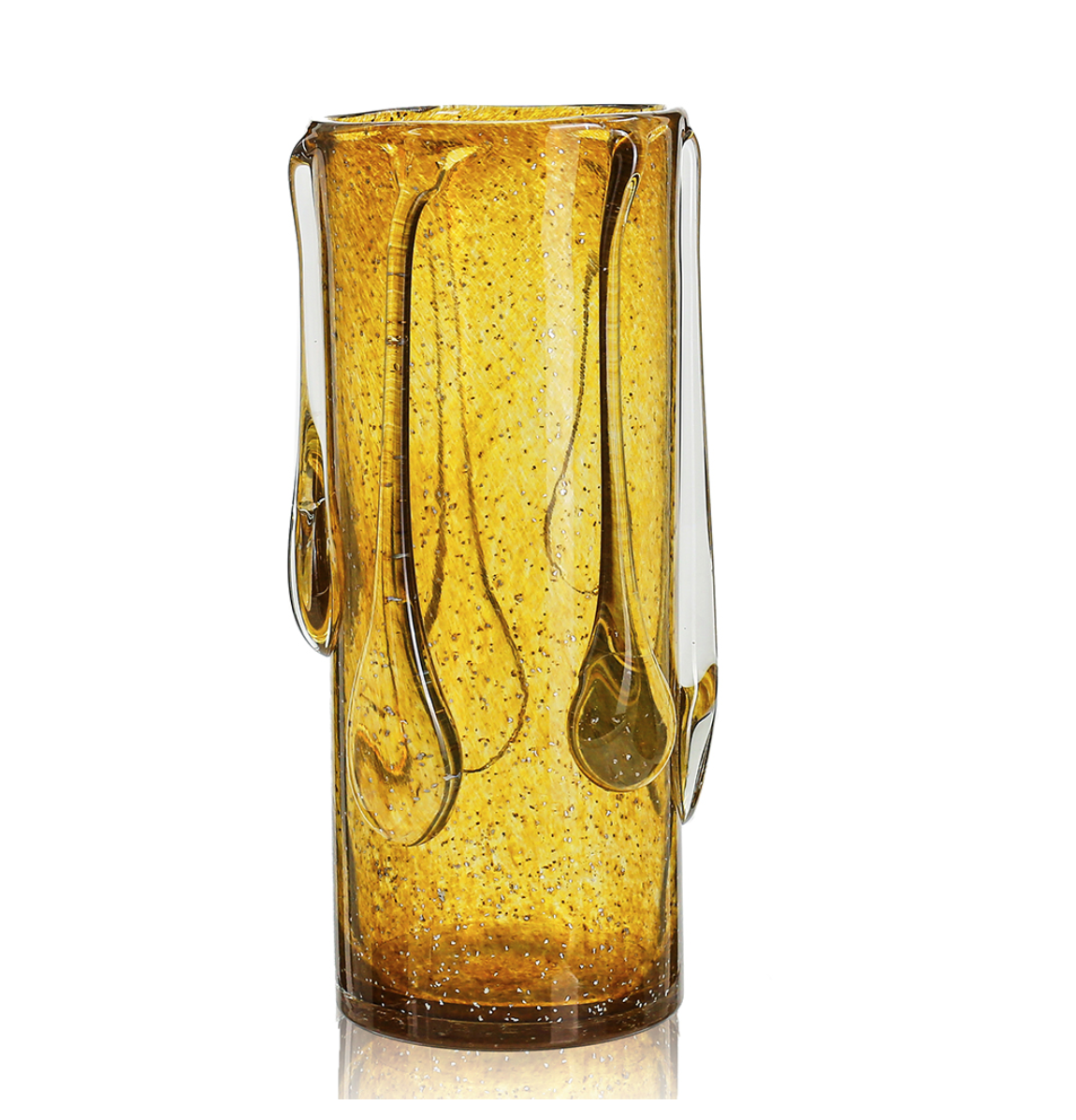 Glass Caelus Vase Amber Medium