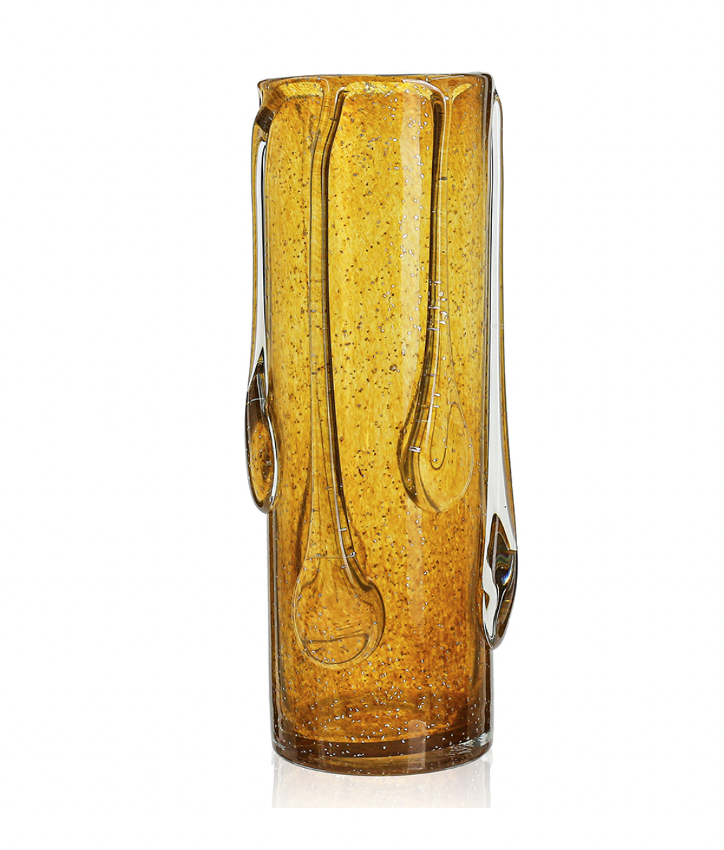 Glass Caelus Vase Amber Large