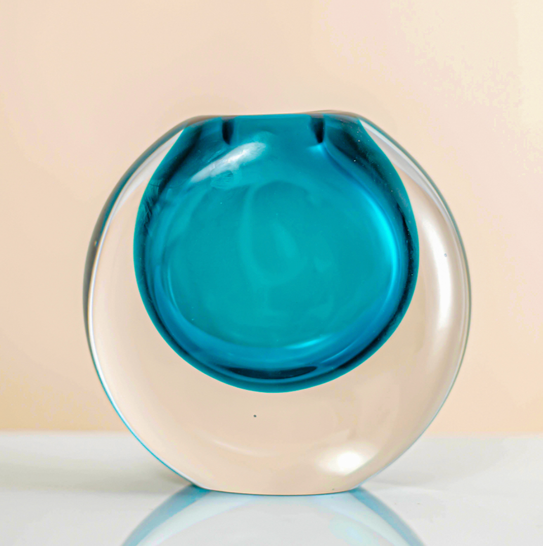 Glass Abel Vase Blue
