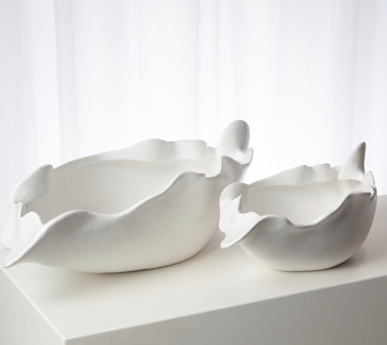 Free Form Bowl-Matte White