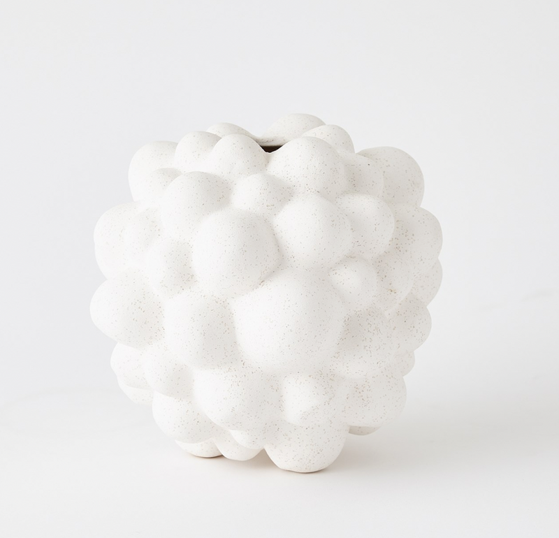 Bubble Vase Volcanic White