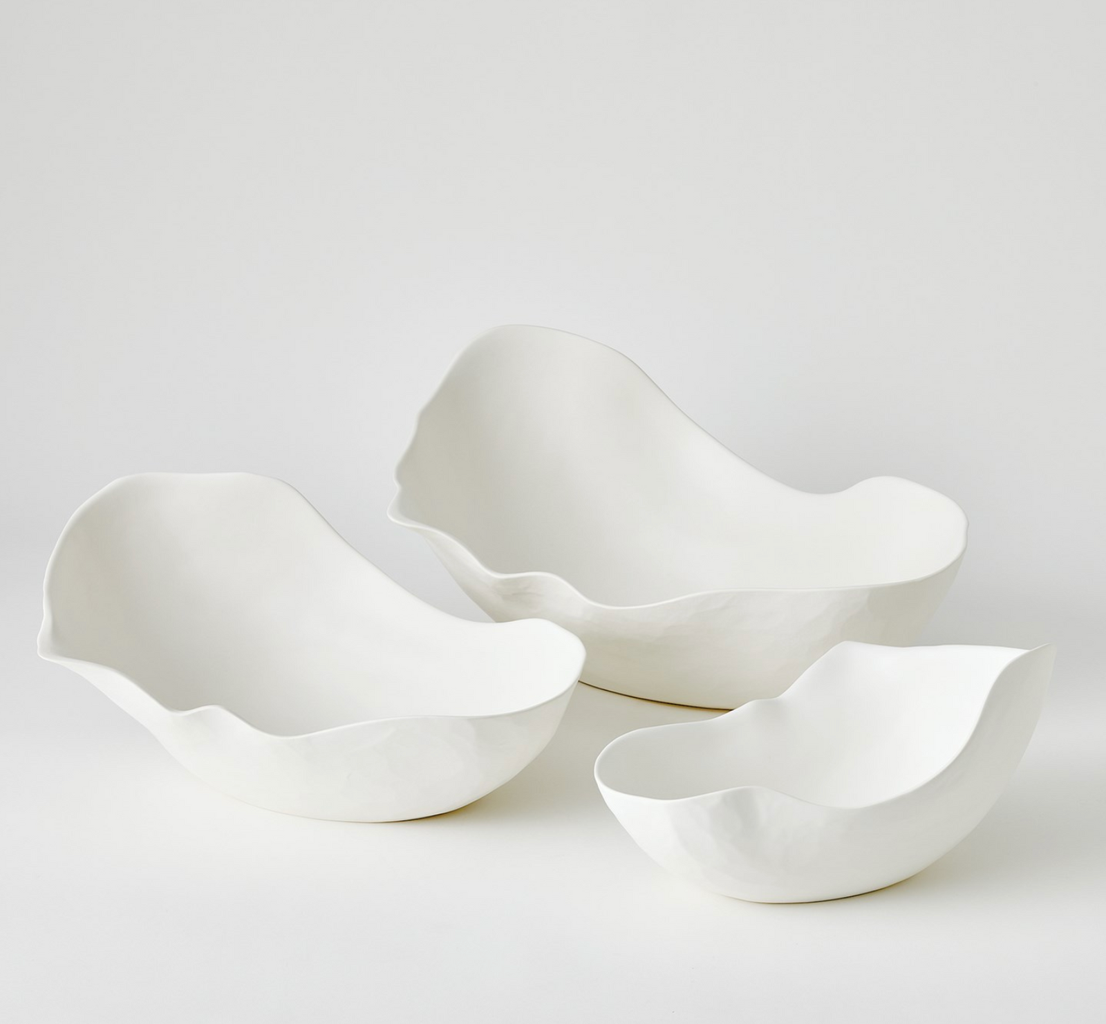 Horn Bowl Matte White