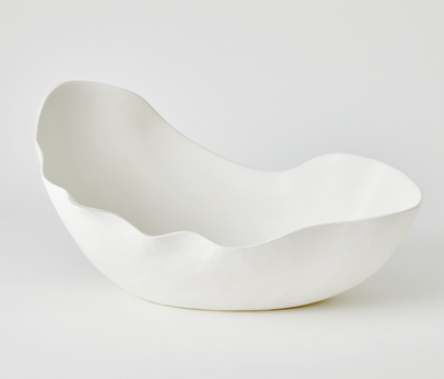 Horn Bowl Matte White