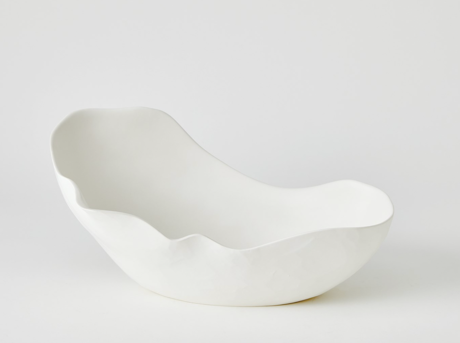Horn Bowl Matte White