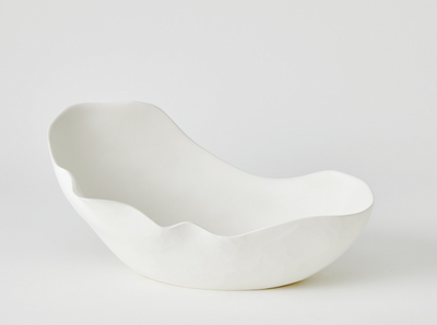 Horn Bowl Matte White
