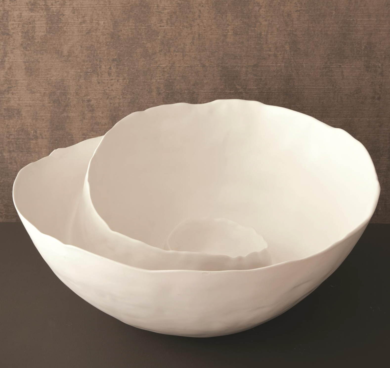 Spiral Bowl Matte White