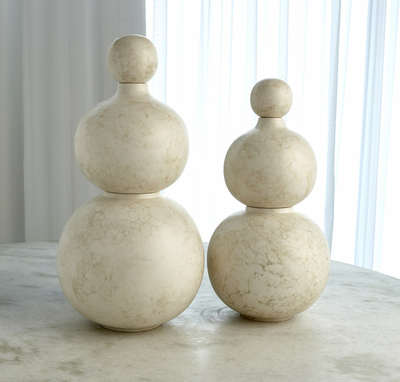 Bubble Stacking Vase-Ivory