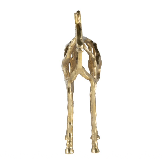 Metal 14"h Horse I llusion Sculpture Gold