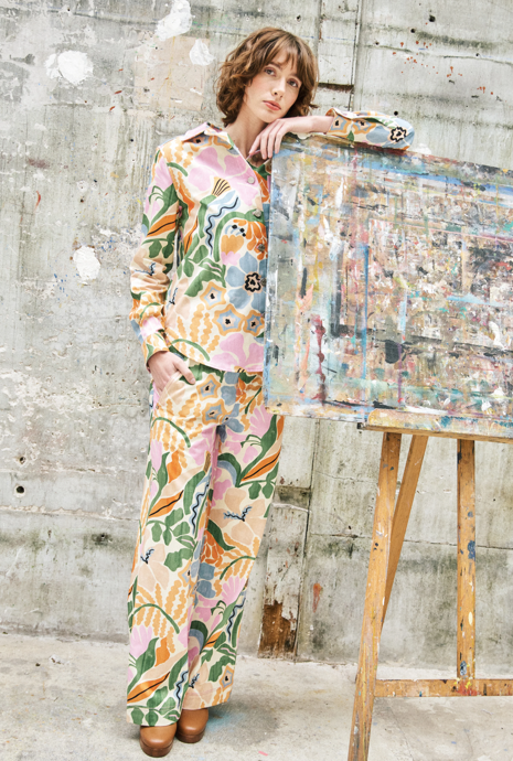 Adina Pant Pastel Flowers