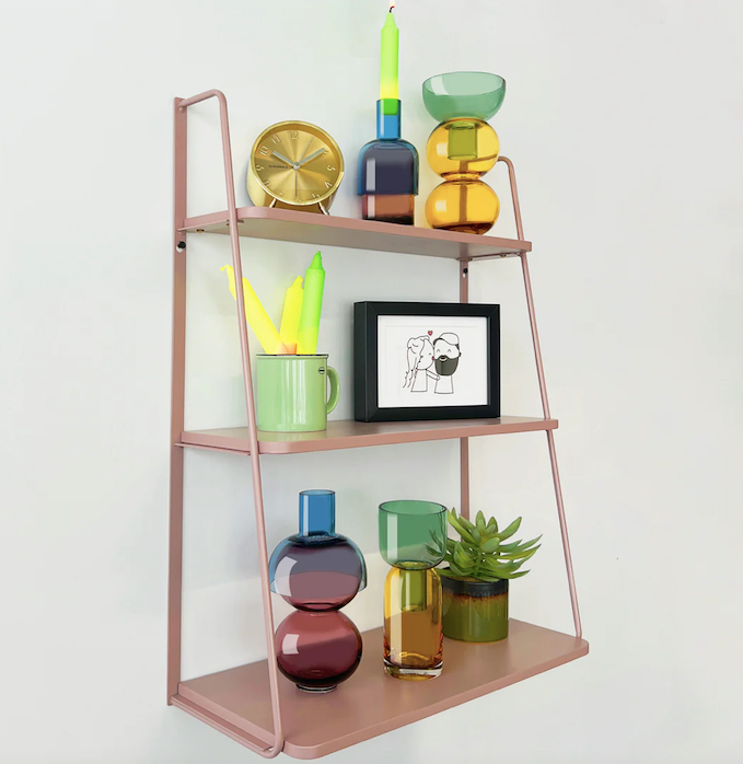 Candle Holder Blue Cherry