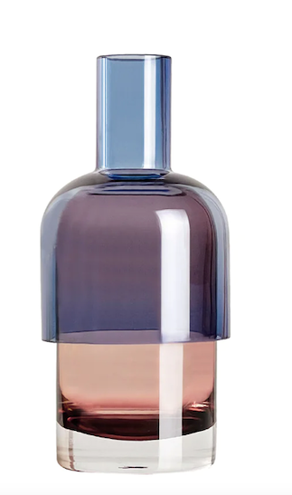 Candle Holder Blue Cherry