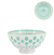 Kiri Porcelain Turquoise Daisy Bowl