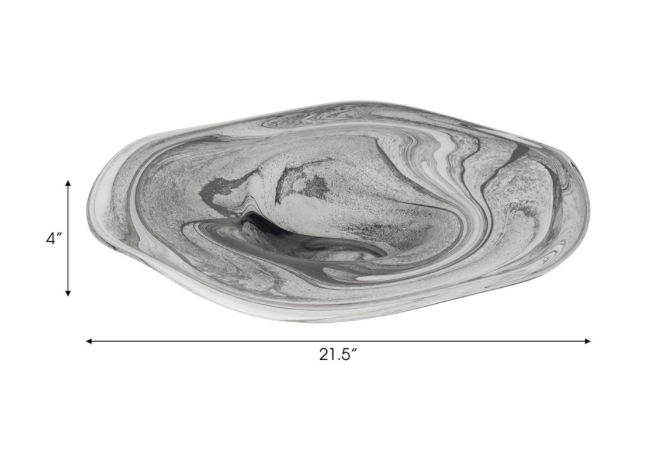Katrina Gray Glass Plate