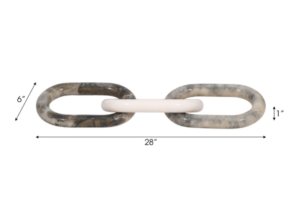 Desta Resin Link Chain Grey