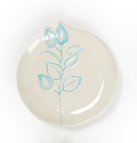 Lily Tidbit Plate Blue