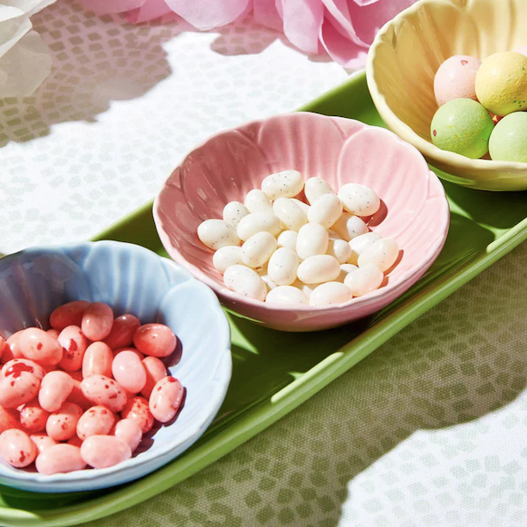 Flower Tidbit Bowls with Tray