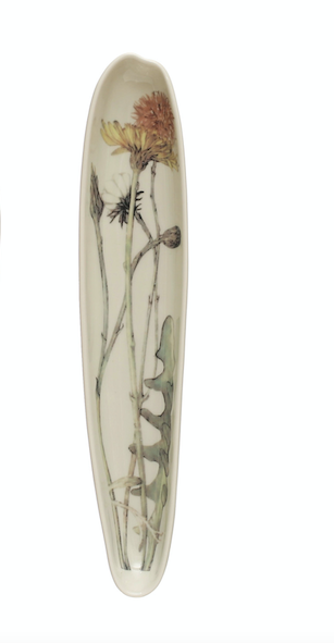 Stoneware Platter w Floral 2