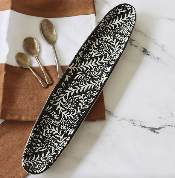 Platter w Wax Relief Botanical