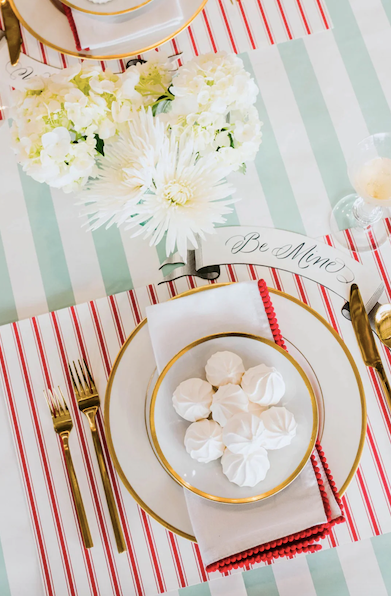 Red Ribbon Stripe Placemat