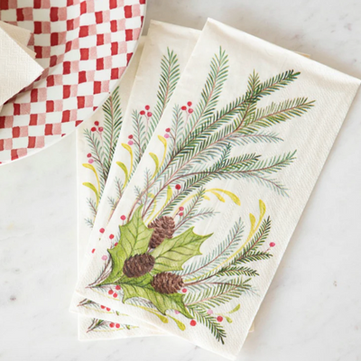 Christmas Sprigs Guest Napkins
