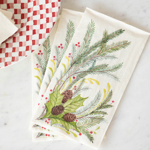 Christmas Sprigs Guest Napkins