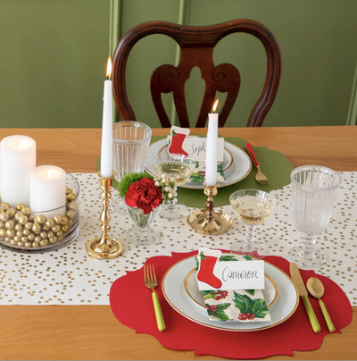 Die cut Red French Frame Placemat