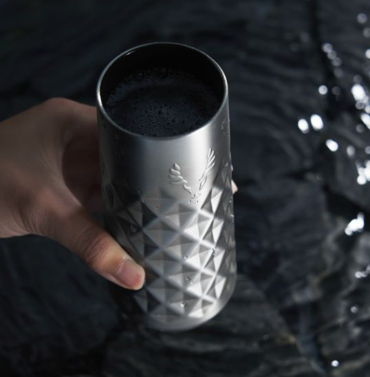 Paragon Stainless Steel Champagne Flute in Platinum Viski