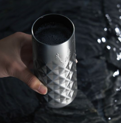 Paragon Stainless Steel Champagne Flute in Platinum Viski