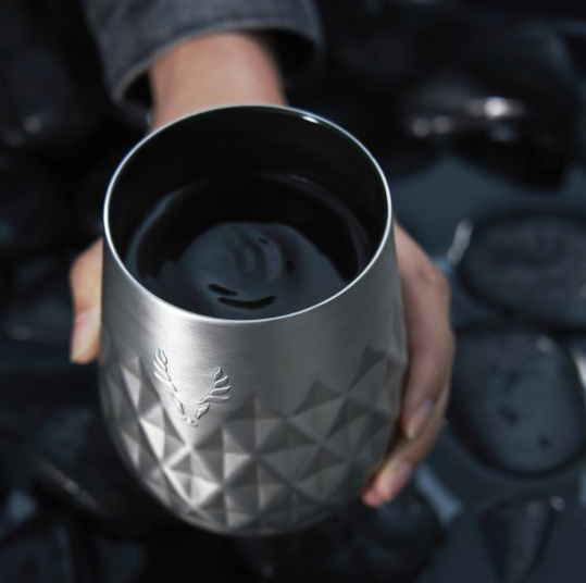 Paragon Stainless Steel Wine Tumbler in Platinum Viski