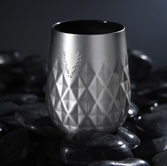 Paragon Stainless Steel Wine Tumbler in Platinum Viski