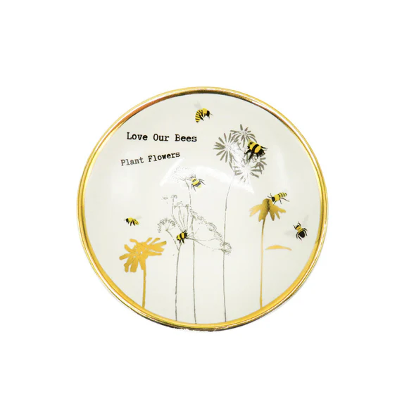 Bees Bowl Plants Flowers