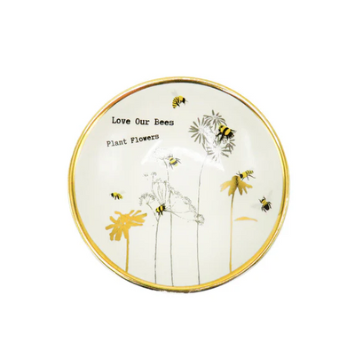 Bees Bowl Plants Flowers