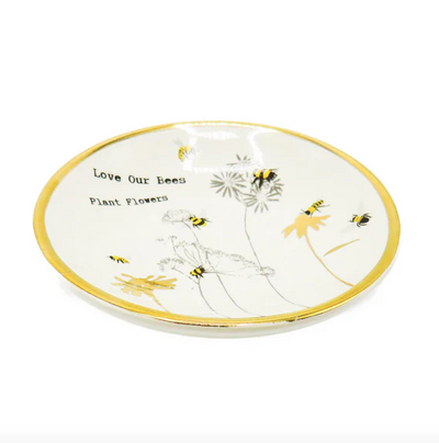 Bees Bowl Plants Flowers