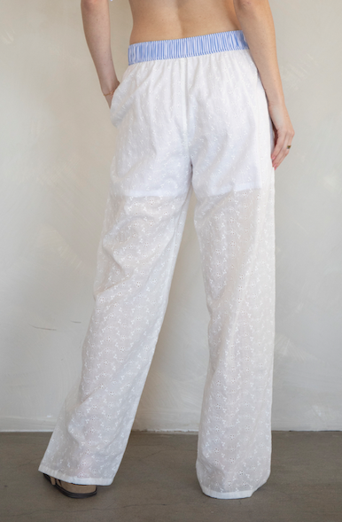 Carol Pant White Blue