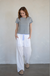 Carol Pant White Blue