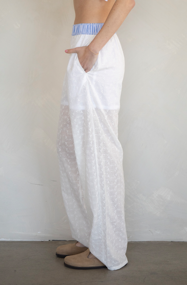 Carol Pant White Blue
