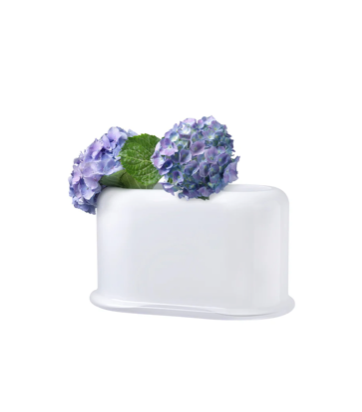 Layers Vase Wide opal white