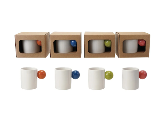 Stoneware Mug Ball Handle