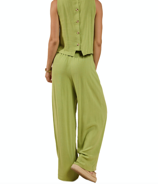 Sugarloaf Linen Set Avocado