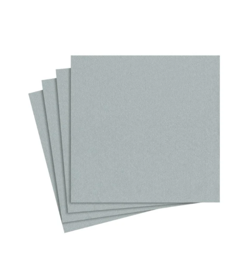Napkin Solid Airlaid Linen Silver