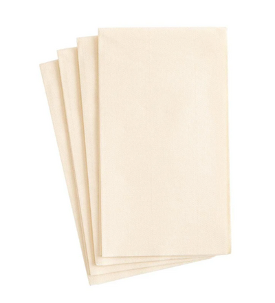 Guest Towels Solid Paper Linen Ivory